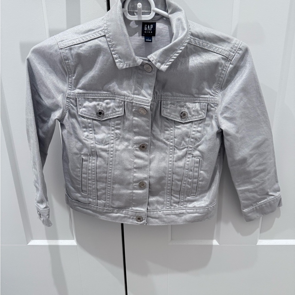 GAP Kids Silver Denim Jacket